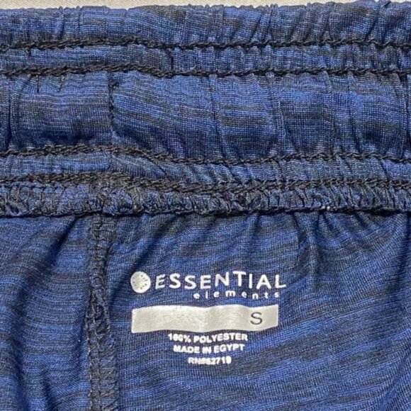 Essential Elements Men's Athletic Gym Shorts Size Small Navy Black 9" Inseam NWT - Picture 6 of 9